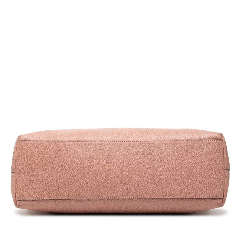 Gucci 2-Way Shoulder Bag Pink Leather