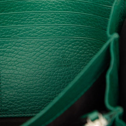 Gucci Dionysus Chain Wallet Shoulder Bag Clutch Green Leather
