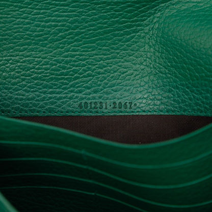 Gucci Dionysus Chain Wallet Shoulder Bag Clutch Green Leather