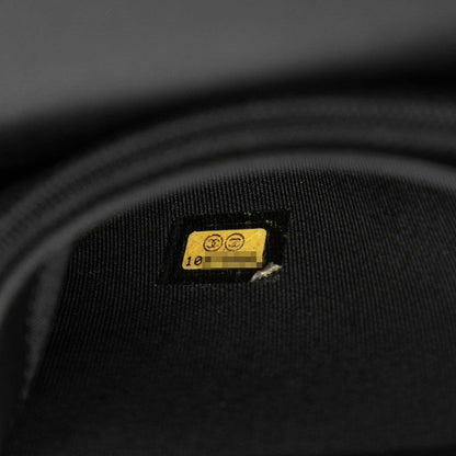Chanel Stitch CC Logo Bifold Wallet Black Lambskin