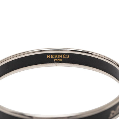 Hermes Enamel PM Silver Black Metal Silver - Black