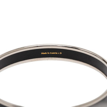 Hermes Enamel PM Silver Black Metal Silver - Black