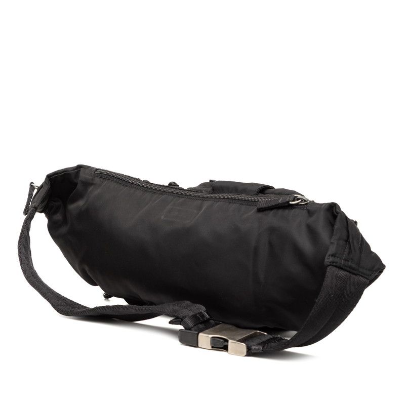 Prada Waist Bag Black Tessuto