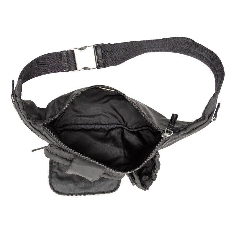 Prada Waist Bag Black Tessuto