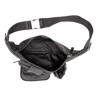 Prada Waist Bag Black Tessuto