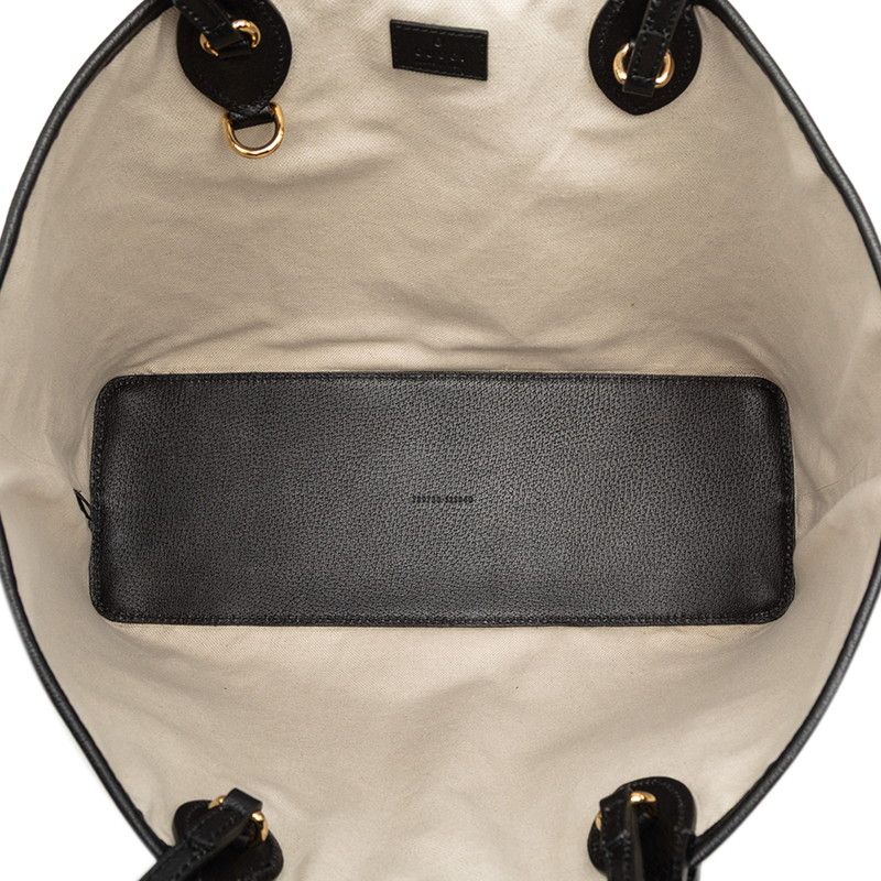 Gucci GG Marmont Double Tote Shoulder Bag Black Leather