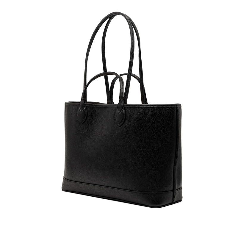 Gucci GG Marmont Double Tote Shoulder Bag Black Leather