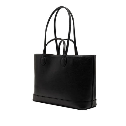 Gucci GG Marmont Double Tote Shoulder Bag Black Leather