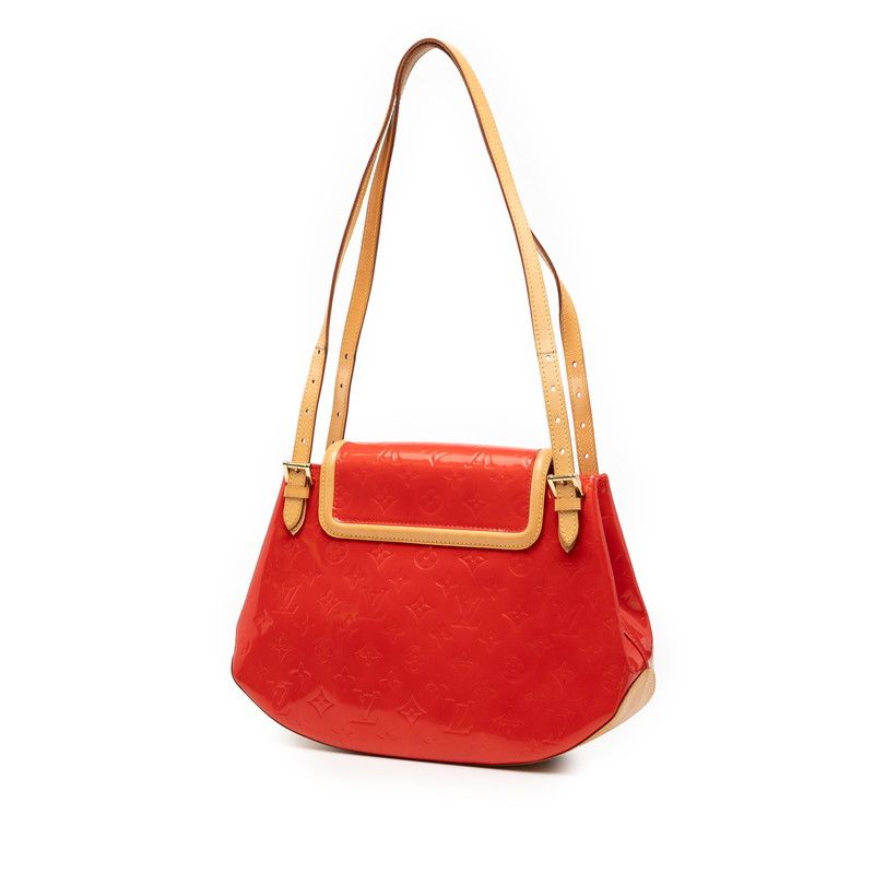 Louis Vuitton Monogram Vernis Skane Bay GM Rouge Red Patent Leather Shoulder Bag