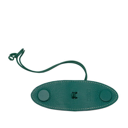 Goyard Black Universal Bag Clip Bag Charm Green Leather