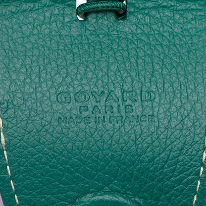 Goyard Black Universal Bag Clip Bag Charm Green Leather