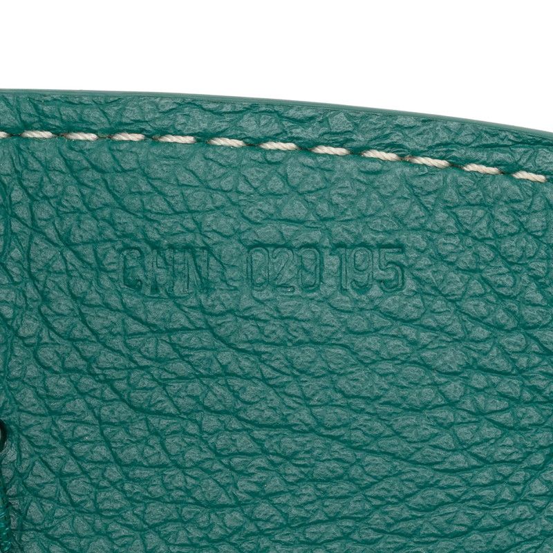 Goyard Black Universal Bag Clip Bag Charm Green Leather