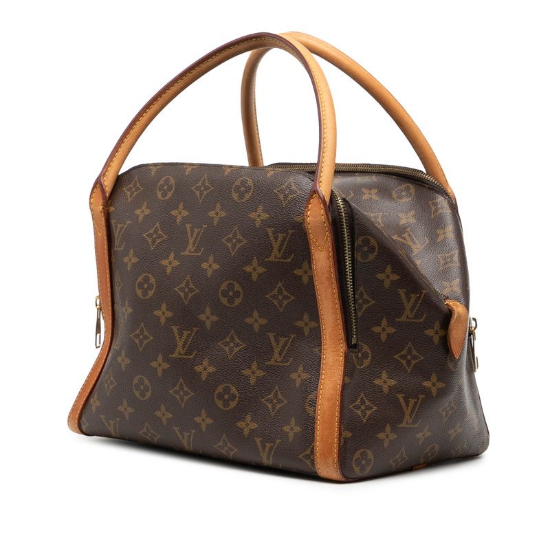Louis Vuitton Monogram Male MM Brown Leather Handbag