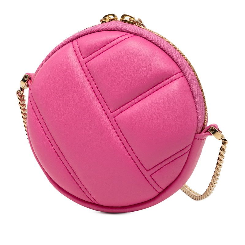 Bvlgari Serpenti Cabochon Mini Pochette Crossbody Chain Shoulder Bag Pink