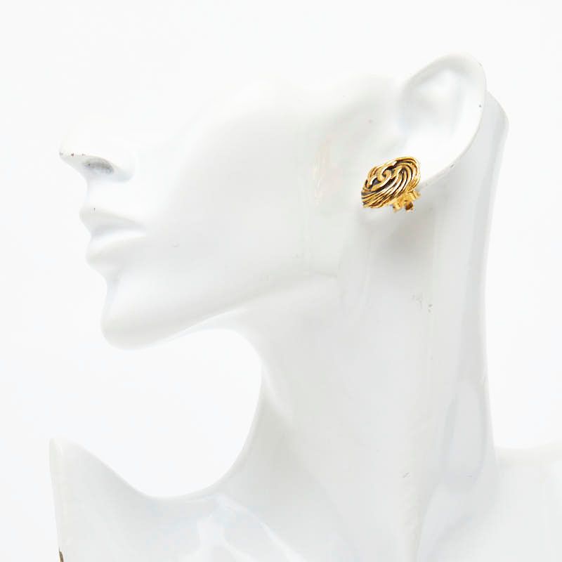 Chanel CC Logo Gold Plated Ring