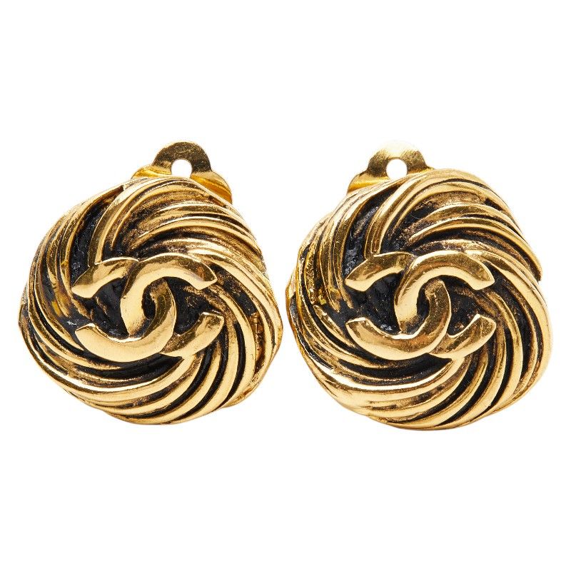 Chanel CC Logo Gold Plated Ring