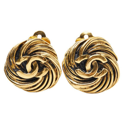Chanel CC Logo Gold Plated Ring