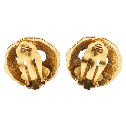 Chanel CC Logo Vintage Gold Plated Ring