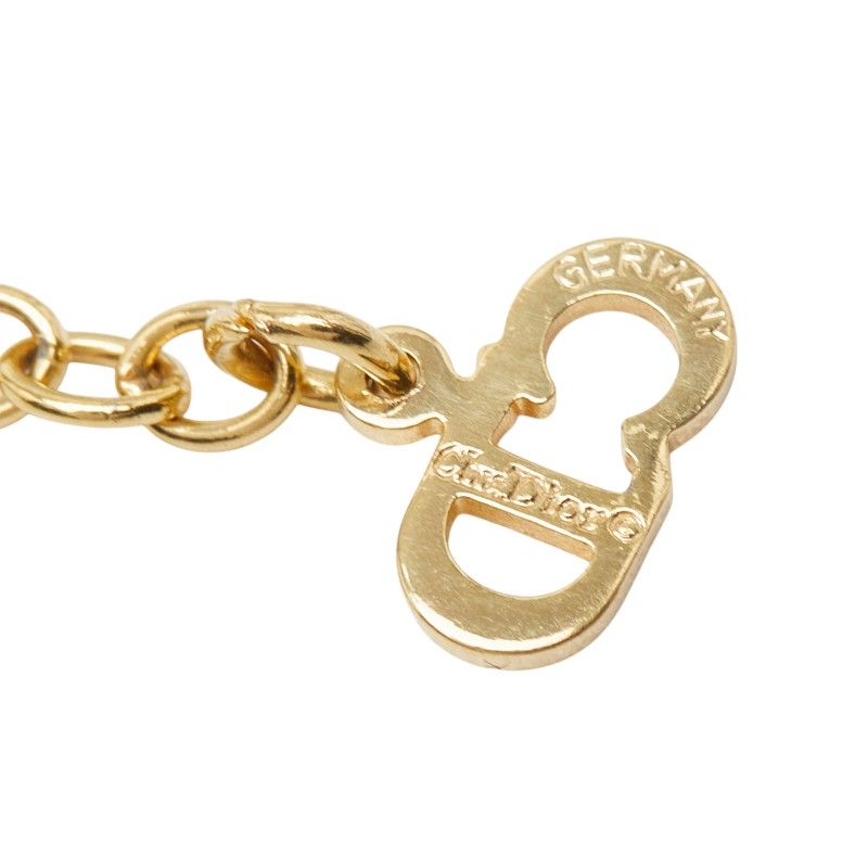 Dior CD Logo Gold Plated Necklace