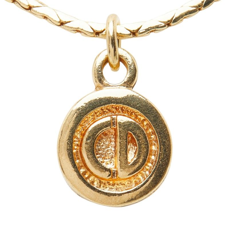 Dior CD Logo Gold Plated Necklace