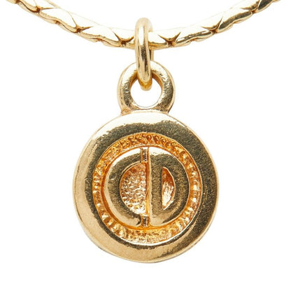 Dior CD Logo Gold Plated Necklace