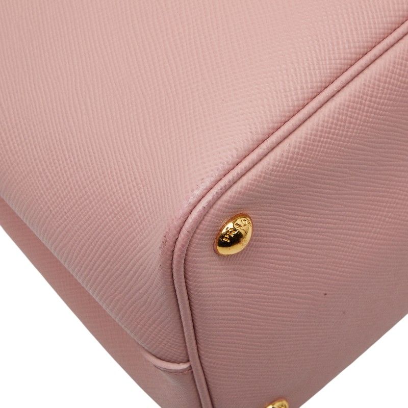 Prada de Ble 2-Way Shoulder Bag Pink Safia Leather