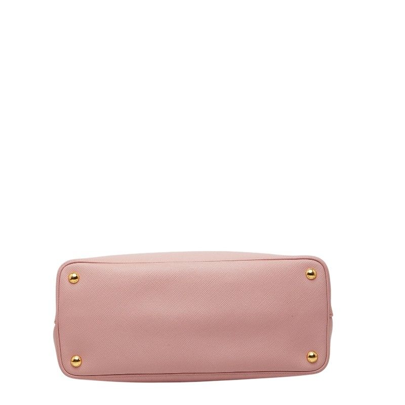 Prada de Ble 2-Way Shoulder Bag Pink Safia Leather
