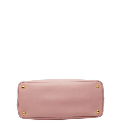Prada de Ble 2-Way Shoulder Bag Pink Safia Leather