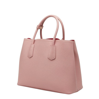 Prada de Ble 2-Way Shoulder Bag Pink Safia Leather