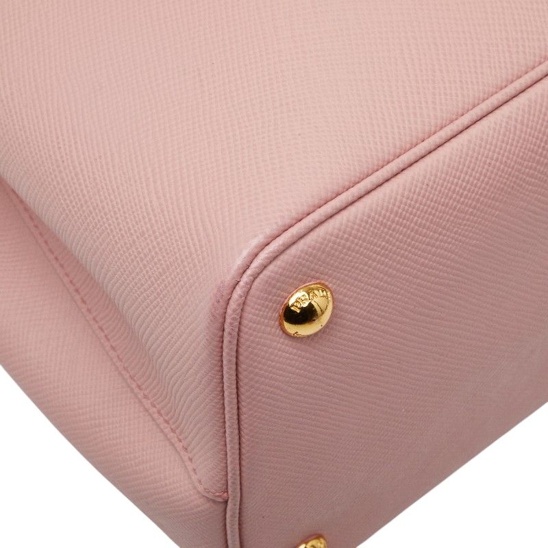 Prada de Ble 2-Way Shoulder Bag Pink Safia Leather