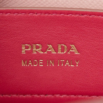 Prada de Ble 2-Way Shoulder Bag Pink Safia Leather
