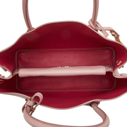 Prada de Ble 2-Way Shoulder Bag Pink Safia Leather