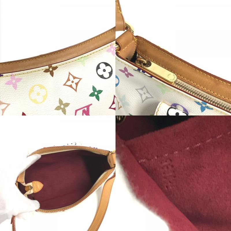 Louis Vuitton Shoulder Bag Eliza Monogram Multicolor Canvas Bronze White Eliza