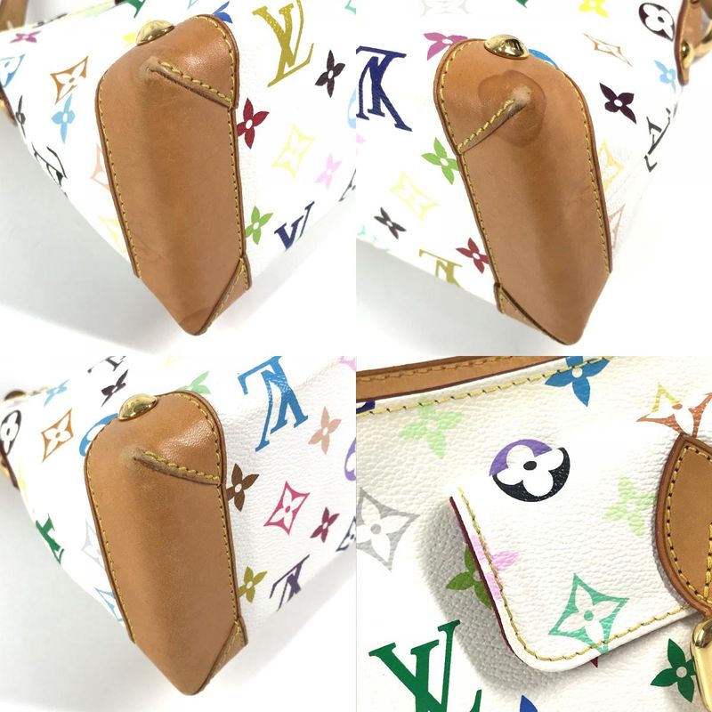 Louis Vuitton Shoulder Bag Eliza Monogram Multicolor Canvas Bronze White Eliza