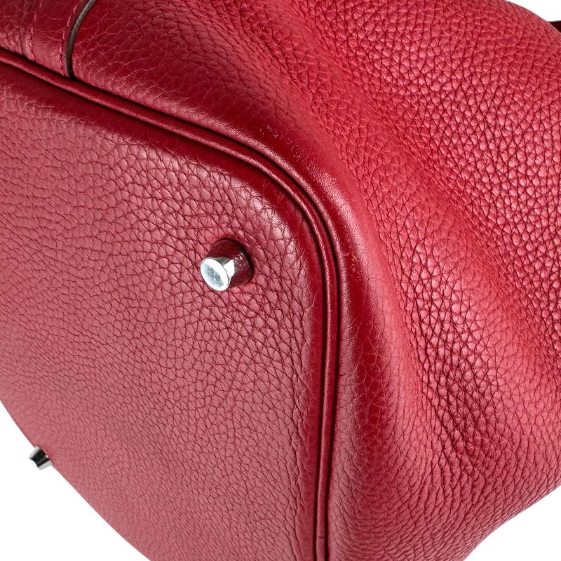 Hermes Handbag Picotin Lock PM 22 Rouge Kazak