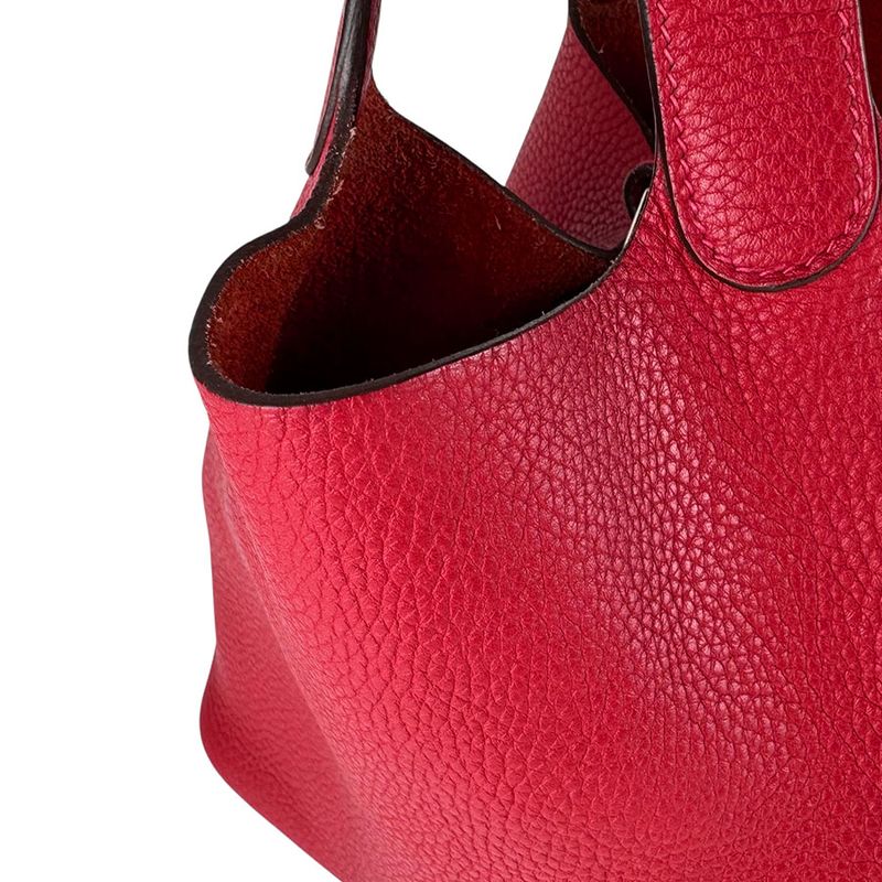 Hermes Handbag Picotin Lock PM 22 Rouge Kazak