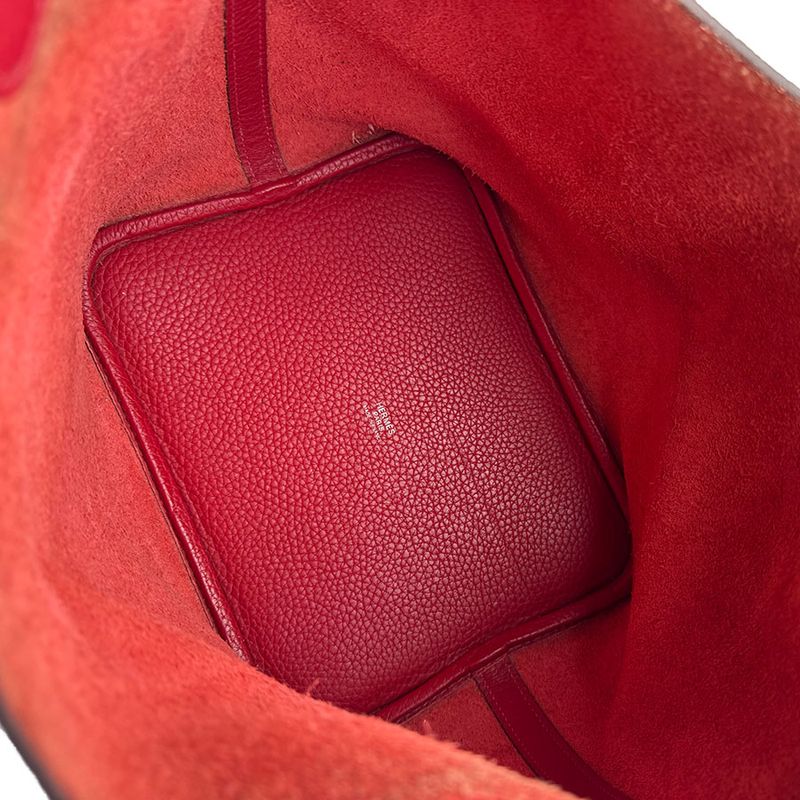Hermes Handbag Picotin Lock PM 22 Rouge Kazak