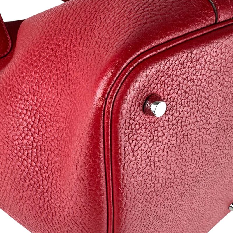 Hermes Handbag Picotin Lock PM 22 Rouge Kazak