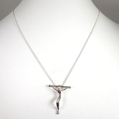 Tiffany & Co 925 Rosary Pendant Necklace