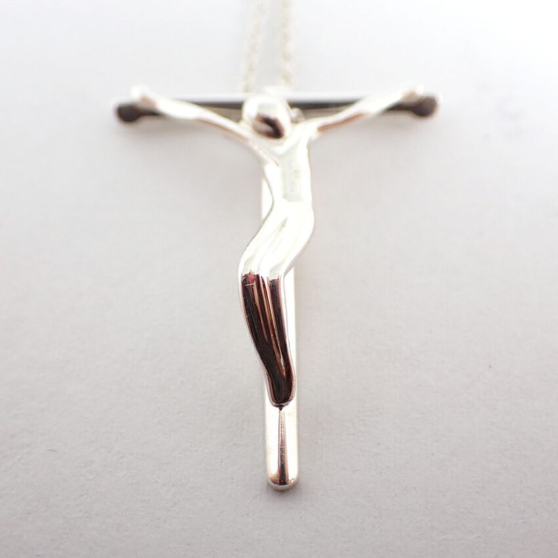 Tiffany & Co 925 Rosary Pendant Necklace