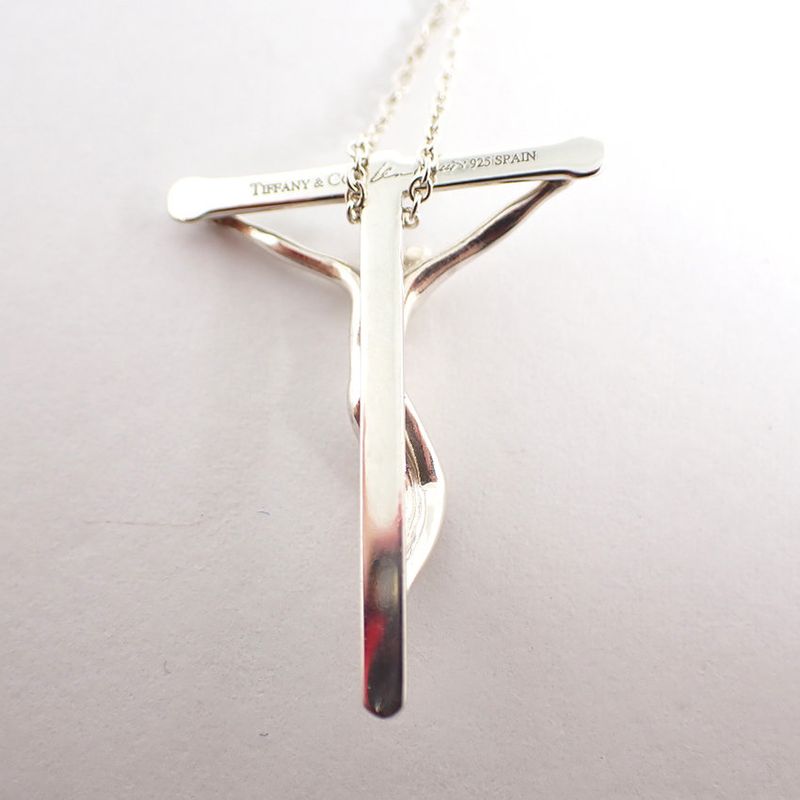 Tiffany & Co 925 Rosary Pendant Necklace