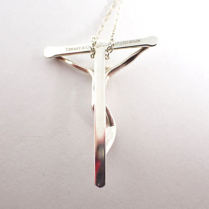 Tiffany & Co 925 Rosary Pendant Necklace