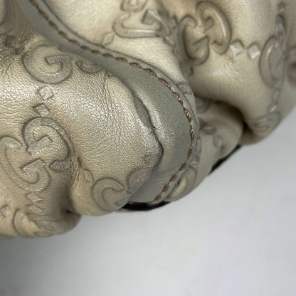Gucci Guccissima Shoulder Bag Abbey Leather