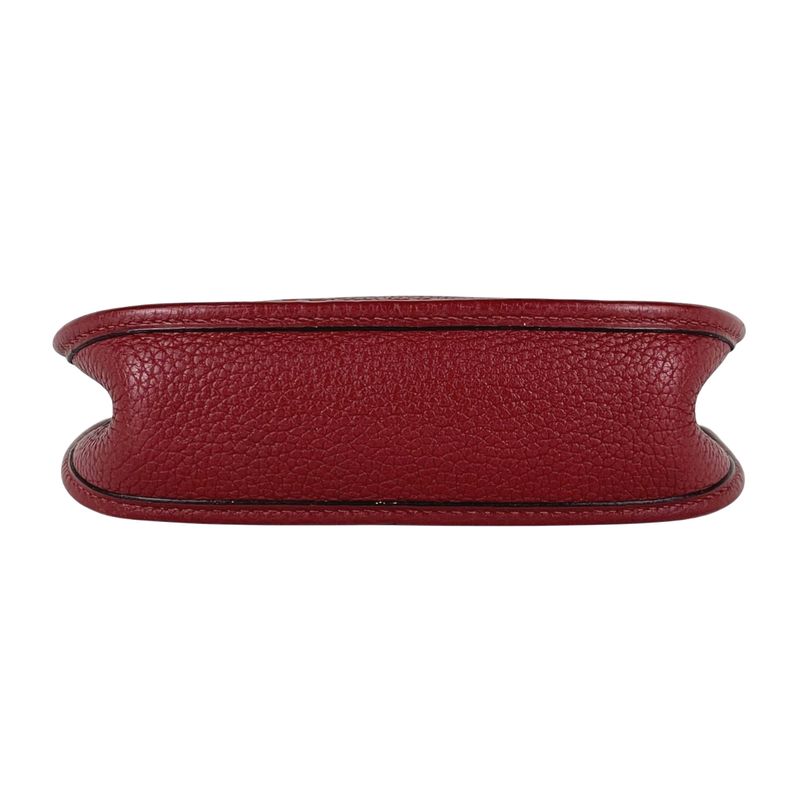 Hermes Evelyne TPM Amazon Pochette Mini Perforated Shoulder Bag Taurillon Clemence Rouge Ash