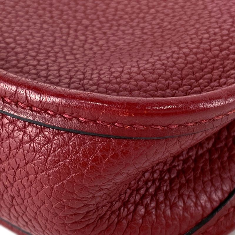 Hermes Evelyne TPM Amazon Pochette Mini Perforated Shoulder Bag Taurillon Clemence Rouge Ash