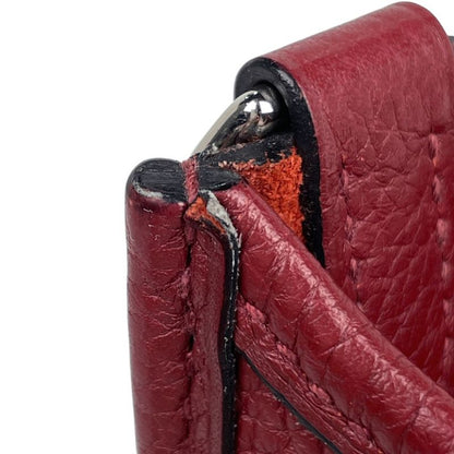 Hermes Evelyne TPM Amazon Pochette Mini Perforated Shoulder Bag Taurillon Clemence Rouge Ash
