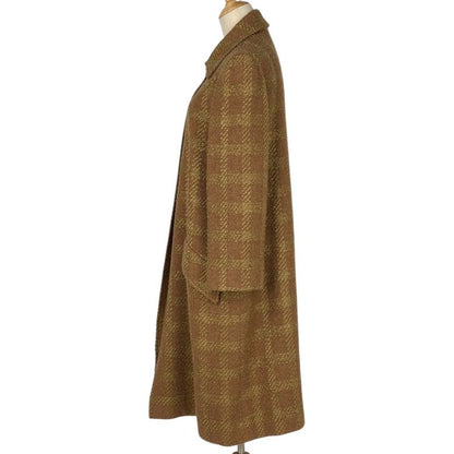 Chanel CC Logo Button Tweed Coat Long Wool Acrylic