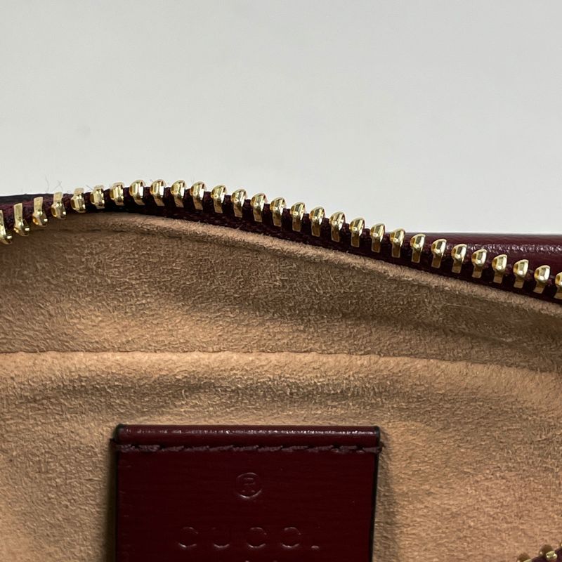 Gucci Interlocking Travel Case Second Bag GG Supreme Beige Red