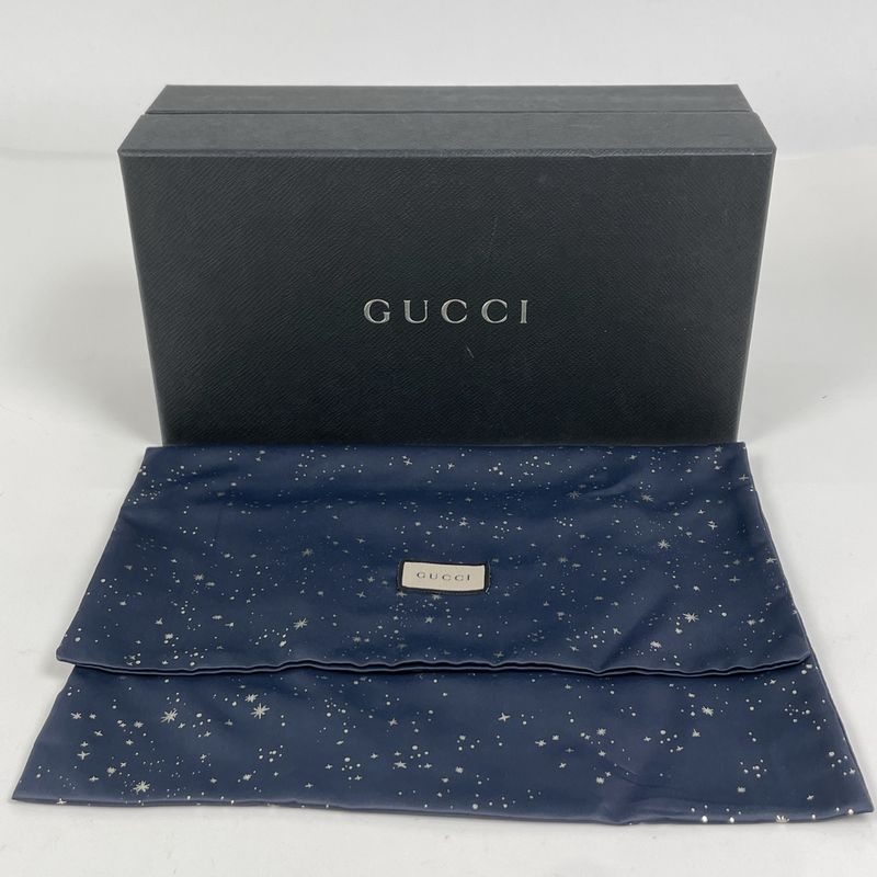 Gucci Interlocking Travel Case Second Bag GG Supreme Beige Red