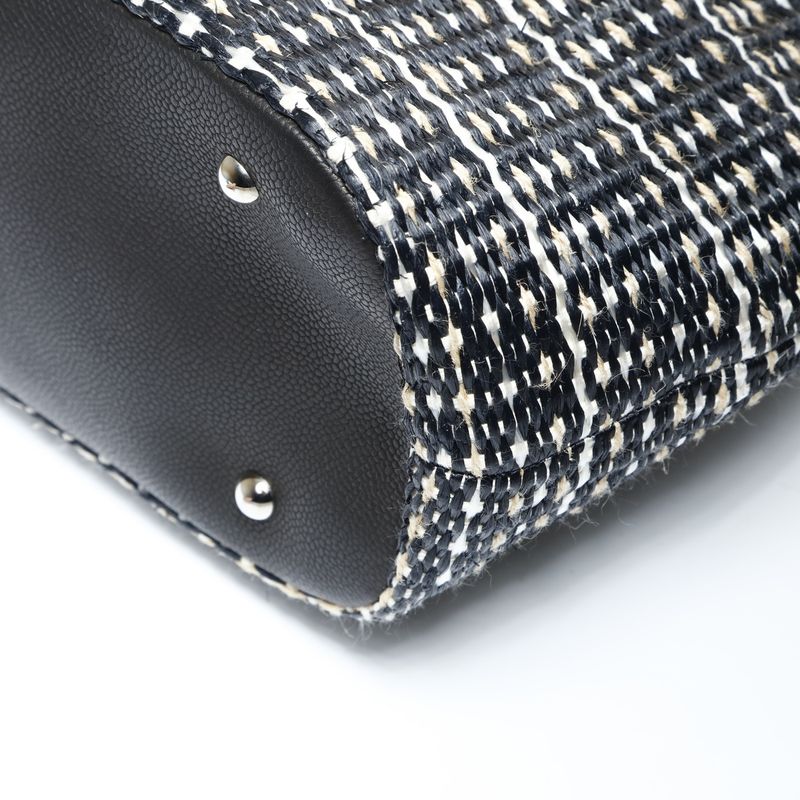 Chanel Handbag Straw Tote CC Logo